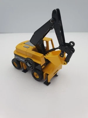 Vintage Majorette VR Wheeled Excavator F110 Construction Yellow Digger - Image 1 of 4