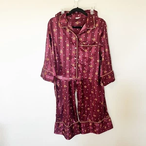 FREE PEOPLE Pigiama Festa Stampa Pigiama In Vino Combo Medium - Foto 1 di 12