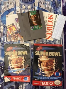 Tecmo Super Bowl (Nintendo NES) CIB Complete with Box / Manual - Picture 1 of 11