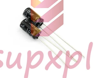 Condensador electrolítico radial 100 piezas 10uF 50V 105°C 4*7 mm - Imagen 1 de 1