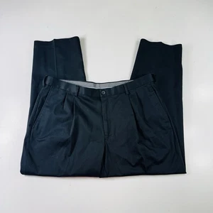 Haggar Premium bügelfrei khaki Hose schwarz klassische Passform Herrengröße 40 x 30 - Bild 1 von 3