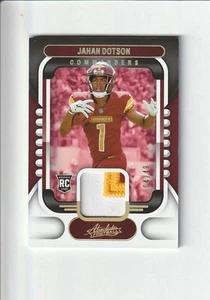 Jahan Dotson # 04/49 2022 Panini Absolute Rookie Materials RC Patch #ARM-10 - Picture 1 of 2
