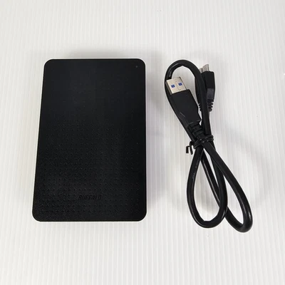 Buffalo 1 TB Mini Station Portable External Hard Drive, HD-PCFU3 - Image 1 of 4