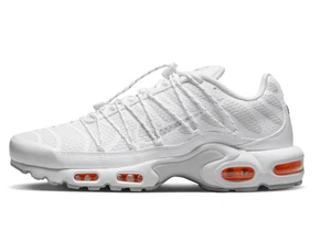 FJ4232-100 Nike Air Max Plus Utility Weiß Platinum Safety Orange Herrenschuhe - Picture 1 of 8