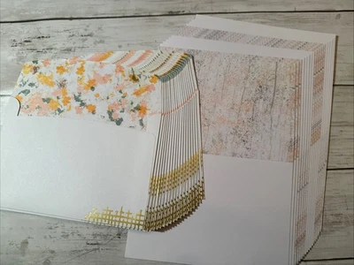 Stampin’ Up! Tarjetas y sobres TEXTURE CHIC detalles retirados de lámina de oro Foto 1 de 2