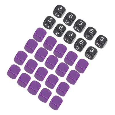 Colored Dice Games Dice Plastic Rugged 30PCS For Educational Activities - Image 1 of 4