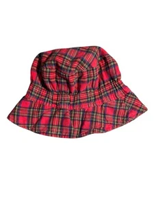 Summer And The Hat Man San Francisco California Red Plaid Bucket Hat - Picture 1 of 3