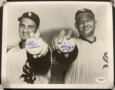 Early Wynn Signed Photo 8x10 Baseball Billy Pierce Autograph White Sox HOF JSA - Image 1 of 2