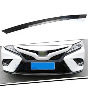 Black Carbon Fiber Style Front Bumper Lower Lip Cover For Camry SE XSE 2018-20 - Picture 1 of 13