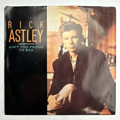 Виниловая пластинка Rick Astley Ain't Too Proud To Beg промо 45 об/мин - Изображение 1 из 4