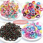 100 Soft Seamless Elastic Band Hair Ties Rope Ponytails Holder Scrunchies Girls