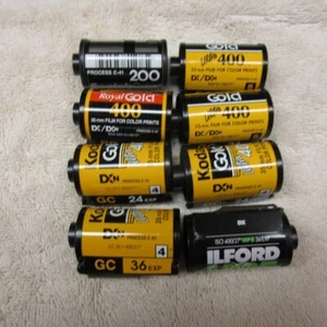 8 Rolls of New 35mm Film. 216 Exposures.Kodak, ILFORD & SCOTCH - Picture 1 of 3