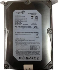 Unidad de disco duro Seagate Barracuda 7200.10 500 GB ST3500630A 7200 RPM IDE PATA 3,5 - Imagen 1 de 2