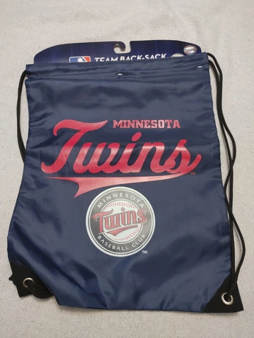 New w Tags - Minnesota Twins Cinch Back Pack Cover
