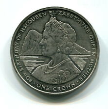 1980 Gibraltar The Queen Mother Crown Coin (b759-19)