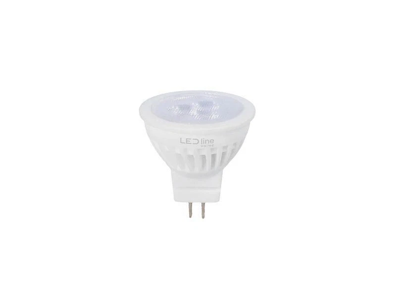 5X Bombillas Led MR11 10-14V AC/DC, 3W 330Lm, Blanco Cálido 2700K, Cerámica, 38° - Imagen 1 de 2