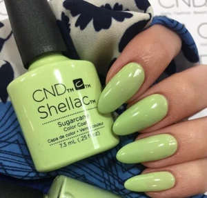 CND Shellac Sugar Cane 7,3 ml Set Neu Nagellack Top Super Qualität UV LED  - Bild 1 von 3