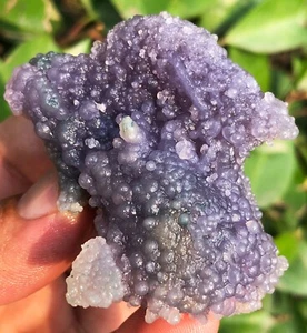 Muestra de ágata de uva púrpura Starlight calcedonia botrioidal natural 68,7 g ie3066 - Imagen 1 de 14