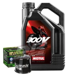 Fits Suzuki GSXR 1000 2017 2018 2019 L7 L8 L9 Motul 300V 10W40 and Oil Filter - Picture 1 of 5