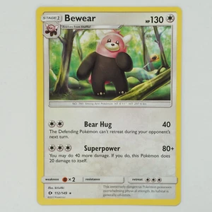 Bewear 112/149 Rare Sun & Moon Pokemon Card - Picture 1 of 2