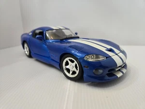 MAISTO DODGE VIPER GTS COUPE 1/18 SCALE BLUE - Picture 1 of 12