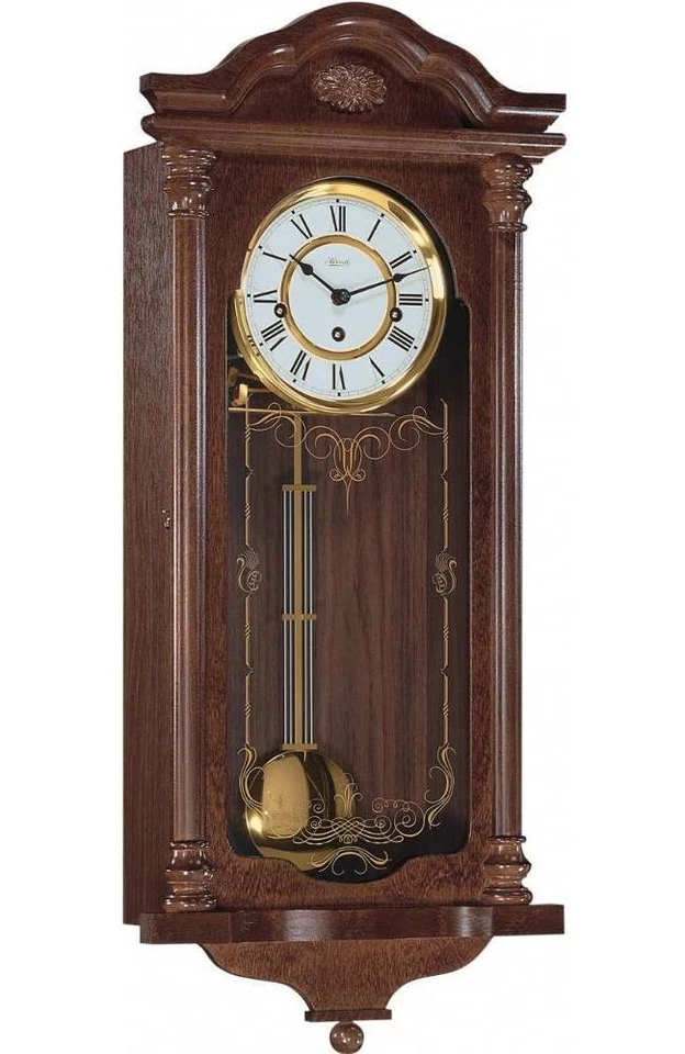 Hermle Fulham Walnut Westminster Chime Wall Clock 70509-030341 - Image 1 of 1