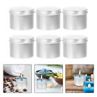  6 Pcs Candle Jar Cosmetic Sample Containers Tin Jars Thank You Gift Basket