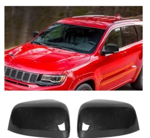 Side Door RearView Mirrors Cover Caps Trim Jeep Grand Cherokee 2011-2020 Durango - Picture 1 of 3