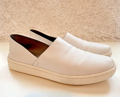 Zapatillas deportivas Eileen Fisher talla 8 Panda de cuero sin cordones blancas minimalistas Foto 1 de 4
