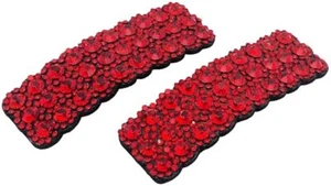 2Pcs Rhinestones Snap Hair Clips for Women Girl Rectangular Hairpins Accessories - Picture 1 of 73