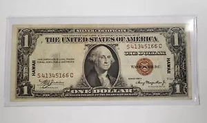 1935-A $1 Silver Certificate " HAWAII " Note Crisp CU - Picture 1 of 3