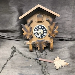 Vintage   Wooden German Cuckoo Clock Untested - Picture 1 of 17