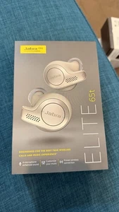 Jabra Elite 65t True Wireless Sport Earbuds Headphones - Gold Beige New Sealed - Picture 1 of 3