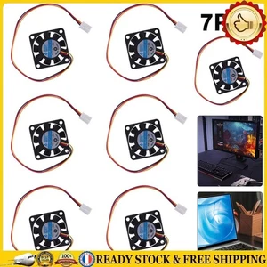 7Pcs 3 Pin 40mm Computer CPU Cooler Cooling Fan PC 4cm 40x40x10mm DC 12V -NE2 - Afbeelding 1 van 8