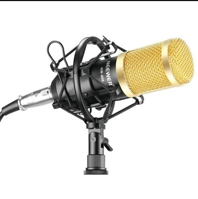 Neewer Japan Condenser Microphone Set NW-800 Studio Broadcast Recording Black - Image 1 of 2