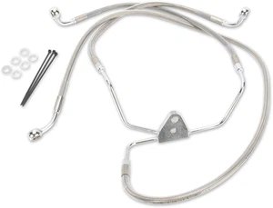 Drag Specialties 1741-2633 Extended Stainless Steel Front Brake Line Kit 16in... - Picture 1 of 1