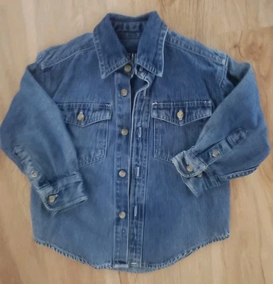 Boys Denim Jean Button Down Shirt Size XXS - Image 1 of 4