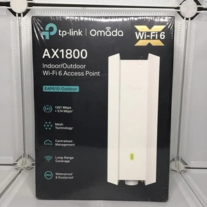 TP-Link Omada AX1800 Indoor/Outdoor Wi-Fi 6 Access Point (EAP610-Outdoor) - Afbeelding 1 van 7