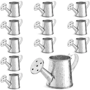 12 Pack Mini Galvanized Metal Watering Can for Decoration, 3 x 1.6 x 1.6 Inches - Picture 1 of 10
