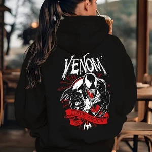 Marvel Venom Eddie Brock Symbiote Hoodie Adult Kids Jumper T-Shirt Sweatshirt - Picture 1 of 9