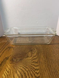 Vintage PYREX Clear Glass Bread Loaf Pan #212 Made In The USA - Picture 1 of 10