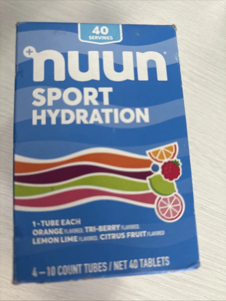 Nuun Sport шипучий смешанный вкус коробка из 4 тюбиков (40 порций) Бесплатная доставка - Изображение 1 из 4