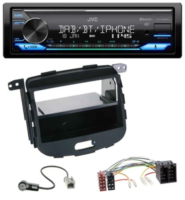 JVC Bluetooth DAB USB MP3 Autoradio für Hyundai i10 2008-2013 Rubber Touch - Bild 1 von 4