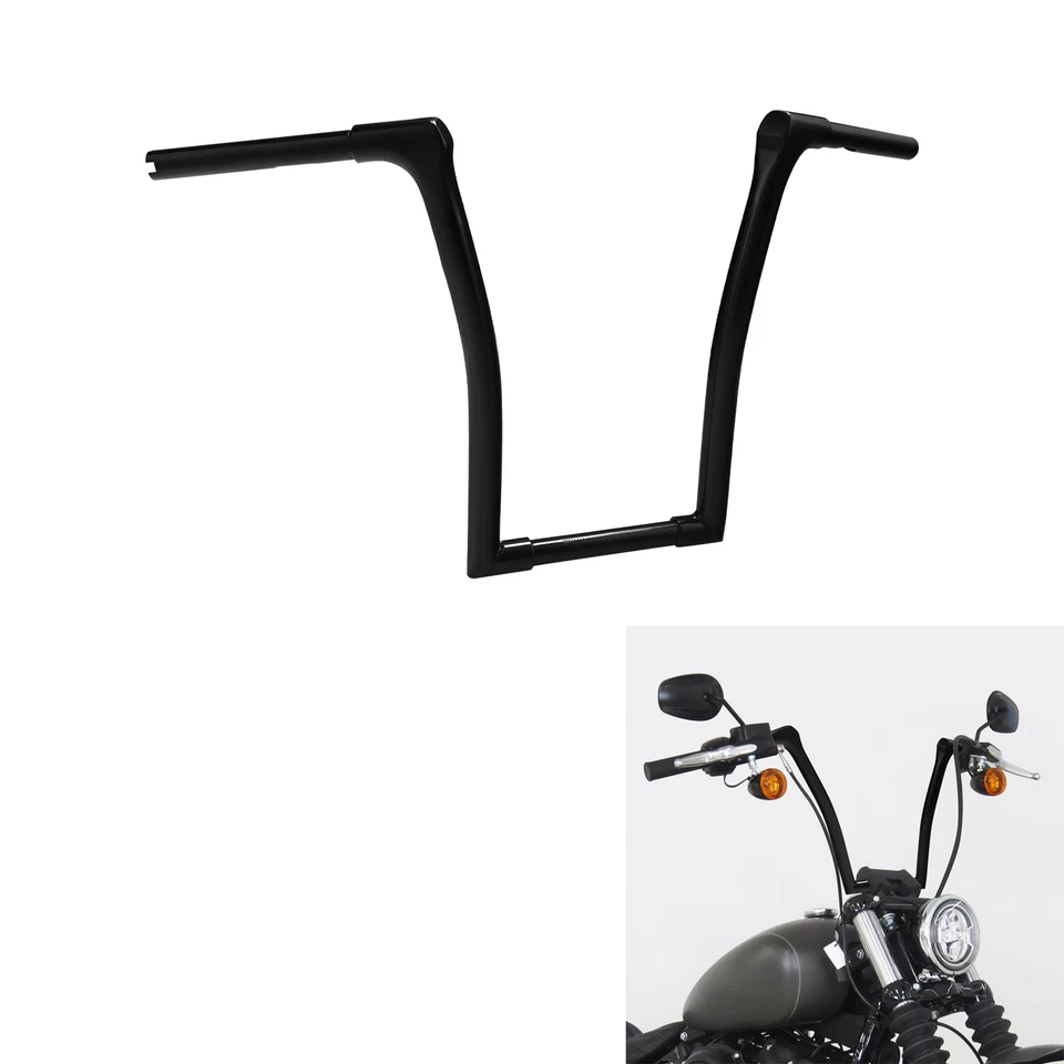 Manillar colgante 1" Fat 15" Rise Ape apto para Harley Softail Street Bob 2018-2025 Foto 1 de 4