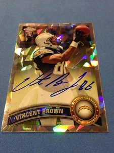 VINCENT BROWN 2011 TOPPS CHROME RC #26/50 AUTO Football - Picture 1 of 3