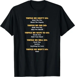 The Things We Did - Funny T-Shirt - Music Lovers Design - Picture 1 of 7