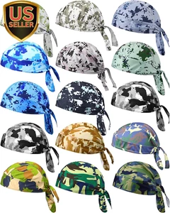 15 Pcs Do Rag Skull Cap Cooling Helmet Liner Sweat Wicking Head Wraps Bandana Be - Picture 1 of 7