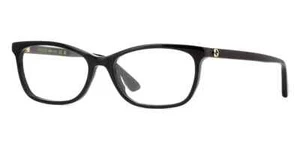 GUCCI GG0613O 001 Black women PLASTIC EYEGLASSES FRAME 52-16-140 - Picture 1 of 3