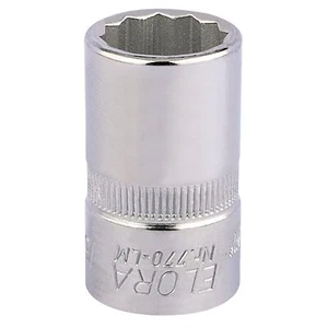 Elora Bi-Hexagon Socket 1/2"D 16mm Chrome Plated Hardened And Tempered 24616 - Picture 1 of 1