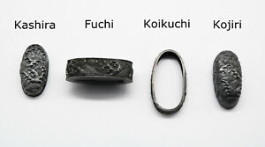 full set of fitting parts(wave theme)  for koshirae of katana or wakziashi